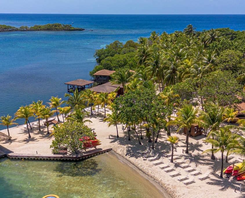 Aerial view of beach